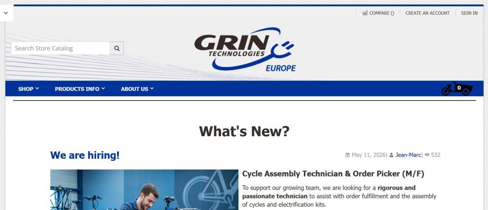 Link to Grintech.eu store page