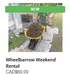 Wheelbarrow Rental