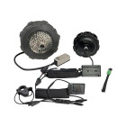 Typical Superharness version of kit setup, with SX1 for front motor with Baserunner for controller