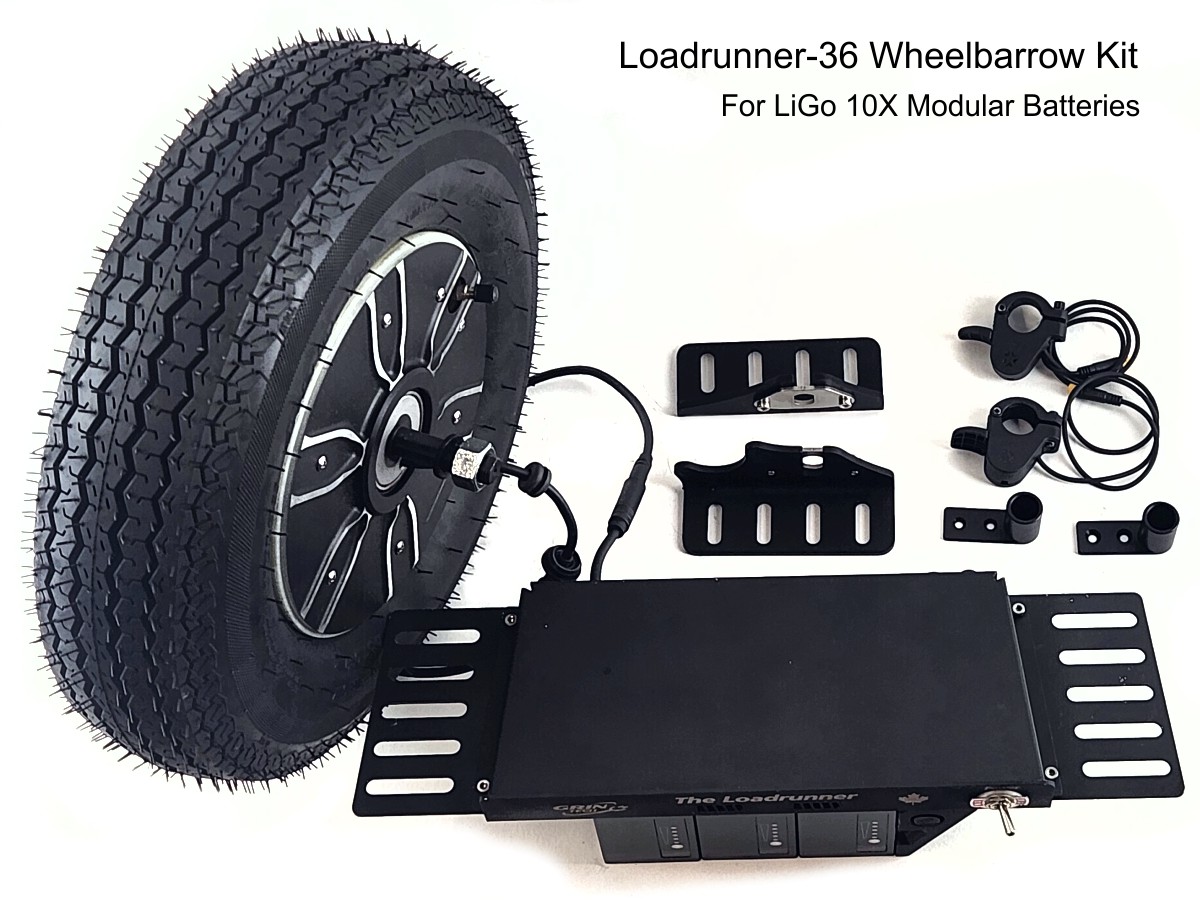 Loadrunner Wheelbarrow Kit with 36V LiGo Batteries