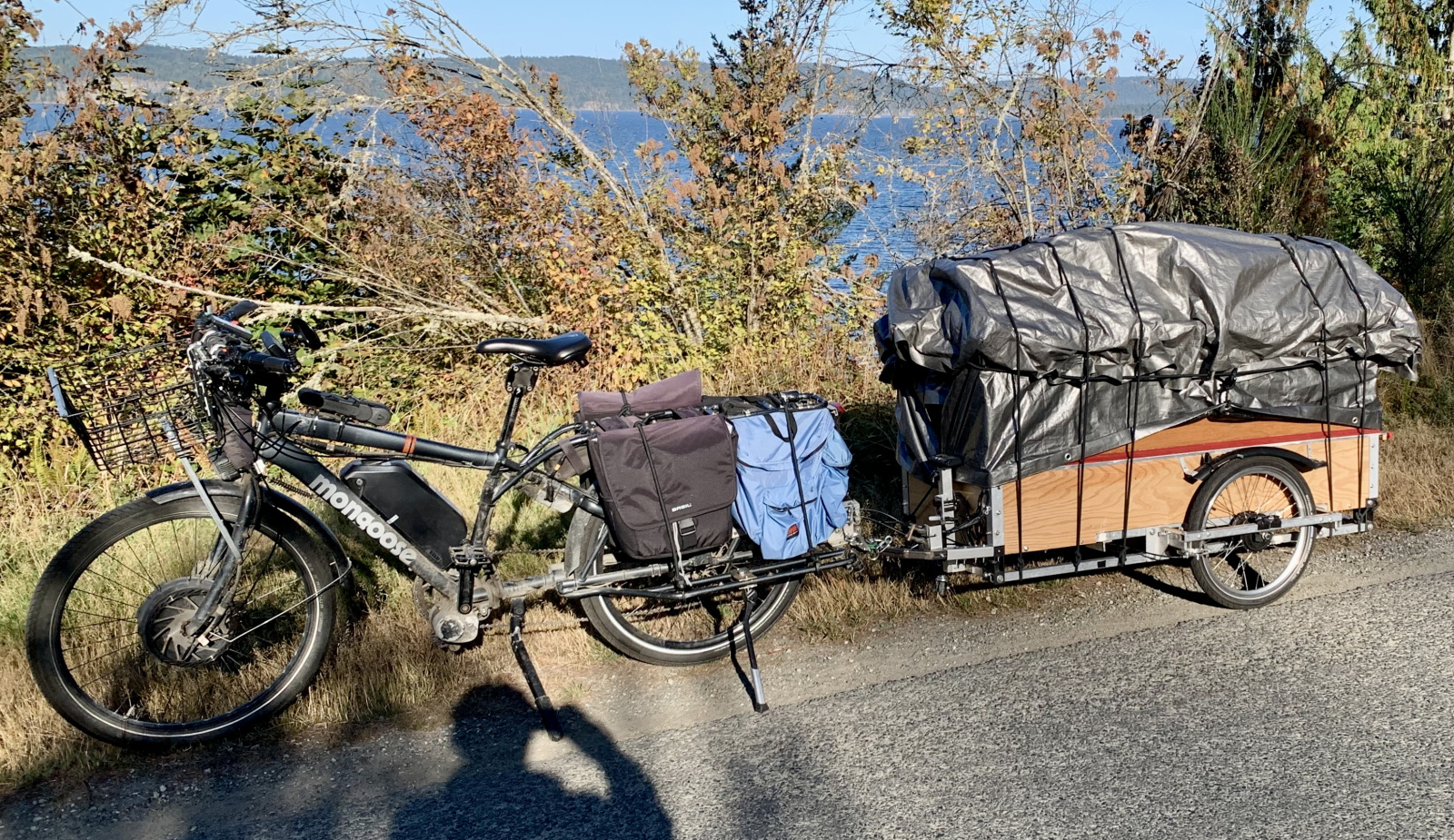 Dual motor cargo bike and electric trailer