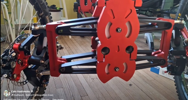 full suspension adaptive reverse tilt trike with floating caliper brakes /rotor tilt lockout