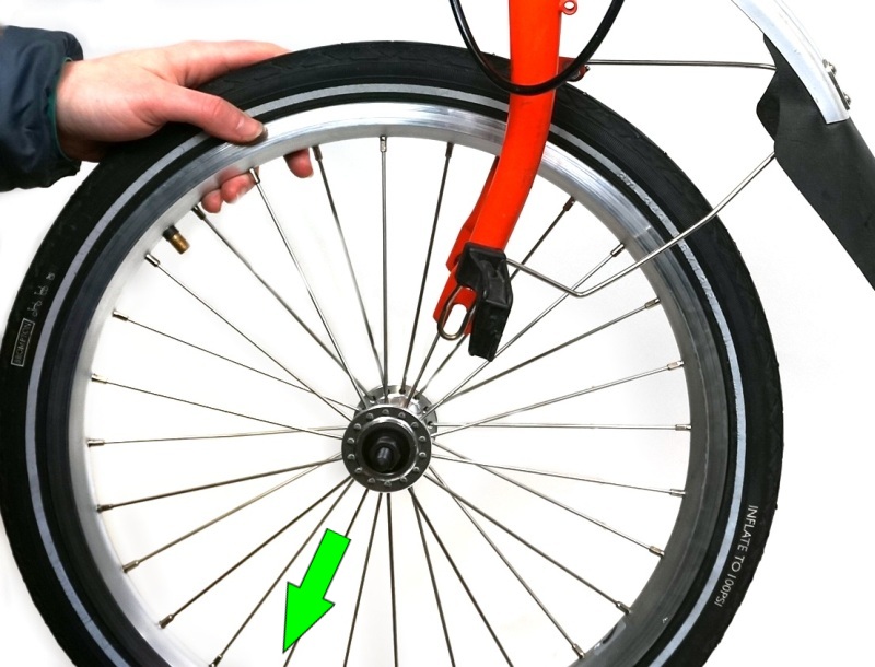 Remove Brompton wheel