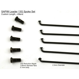 Sapim E-Strong ebike Spokes BLACK Butted 12g /13g Custom lengths inc nipples