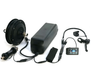 Front Geared eZee Motor Kit, Lock Clutch for Regen, with Superharness and Colour Display