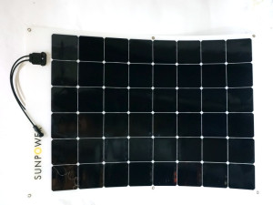 170 Watt Sunpower Flexible Solar Panel, 6 x 8 Cell Grid