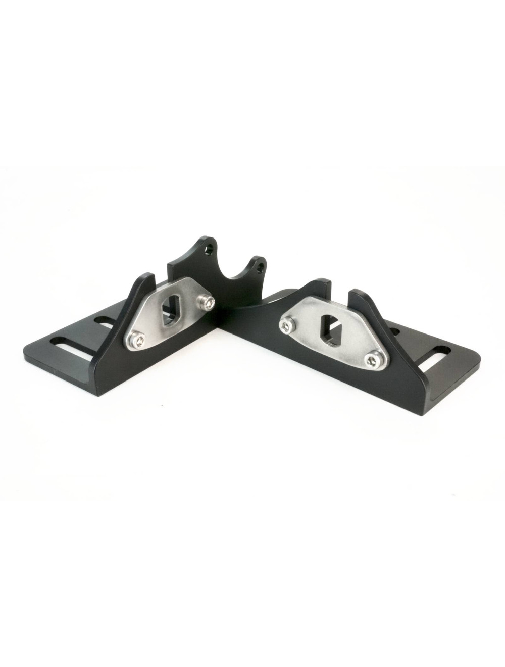 Stainless Steel Front Bumper Tow Hooks License Plate Mounting Bracket Holder