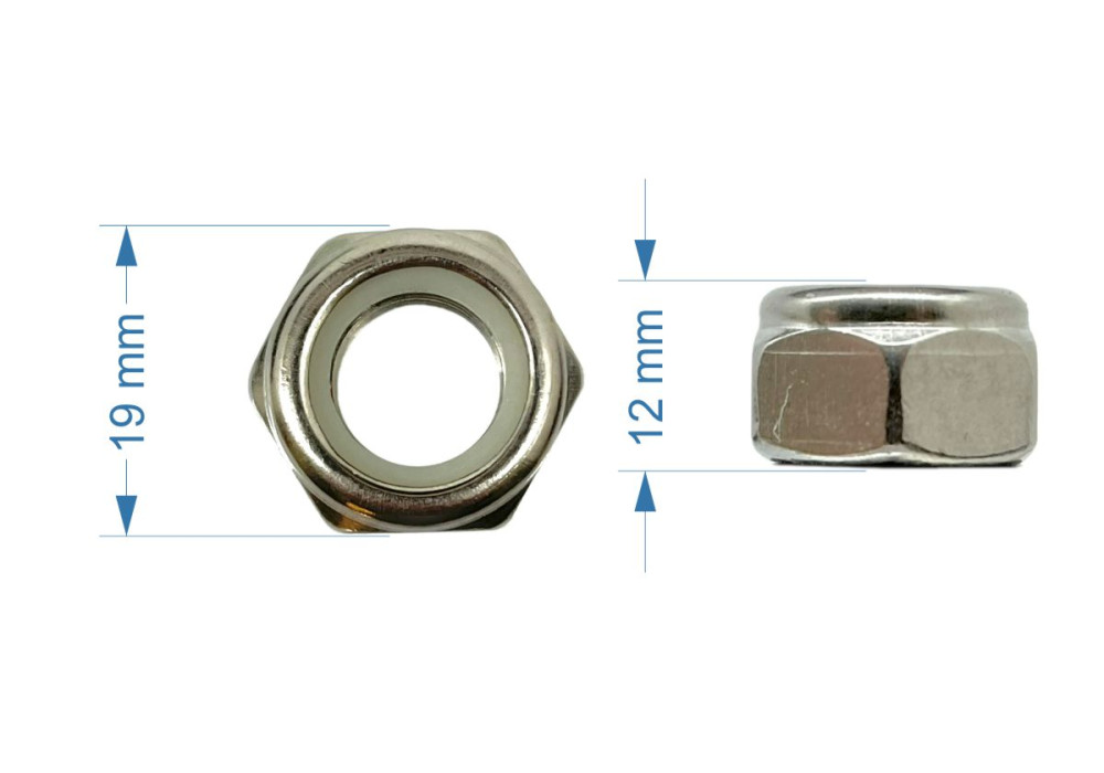 M12x1.25 Nylock Nut