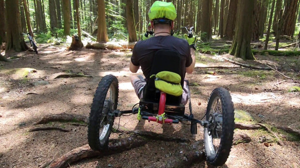 Custom Delta-trike electric all-wheel-drive off-road handcycle