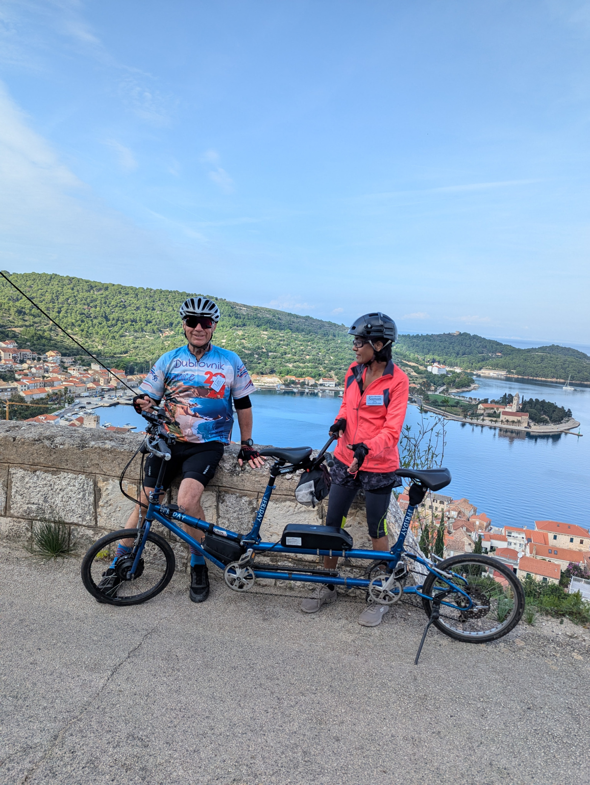 In Croatia with the Tandem conversion previous to the Diamond Llama. Also packs away in two small suitcases
