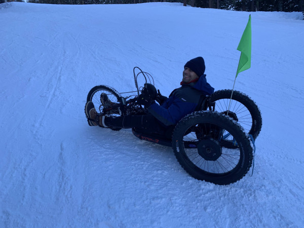 All wheel drive handcycle