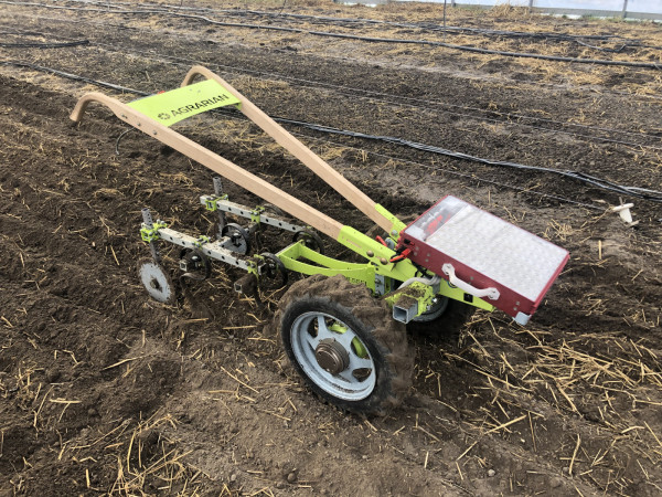 Agrarian walk-behind tractor