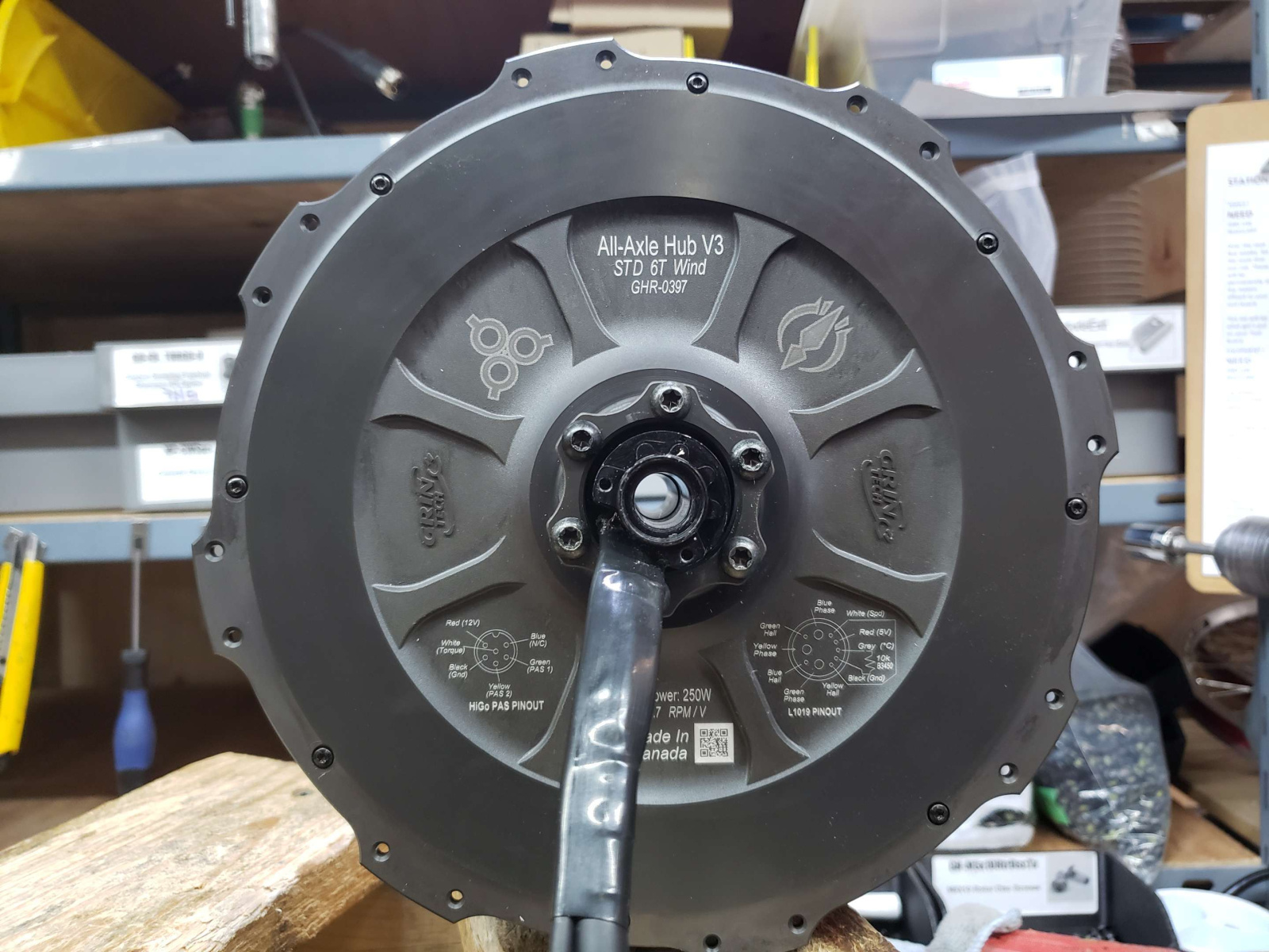 During the COVID years, the game Albert and I got into was Guild Wars 2. My favourite specializations were Holosmith and Spellbreaker and Albert was able to laser etch them onto the hub motor for me.