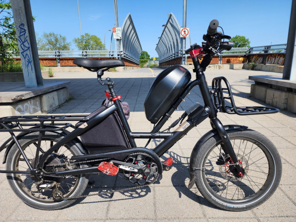 Tern Short haul. Mini cargo bike. Grin All-Axle conversion