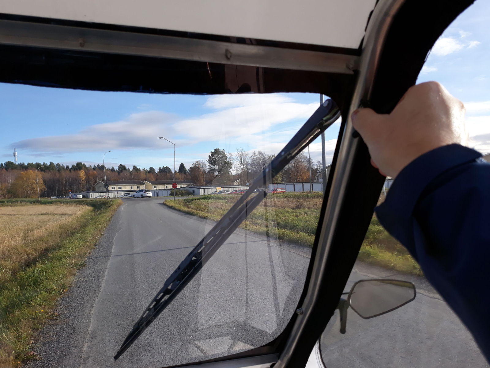 Testing my manual windshield wiper