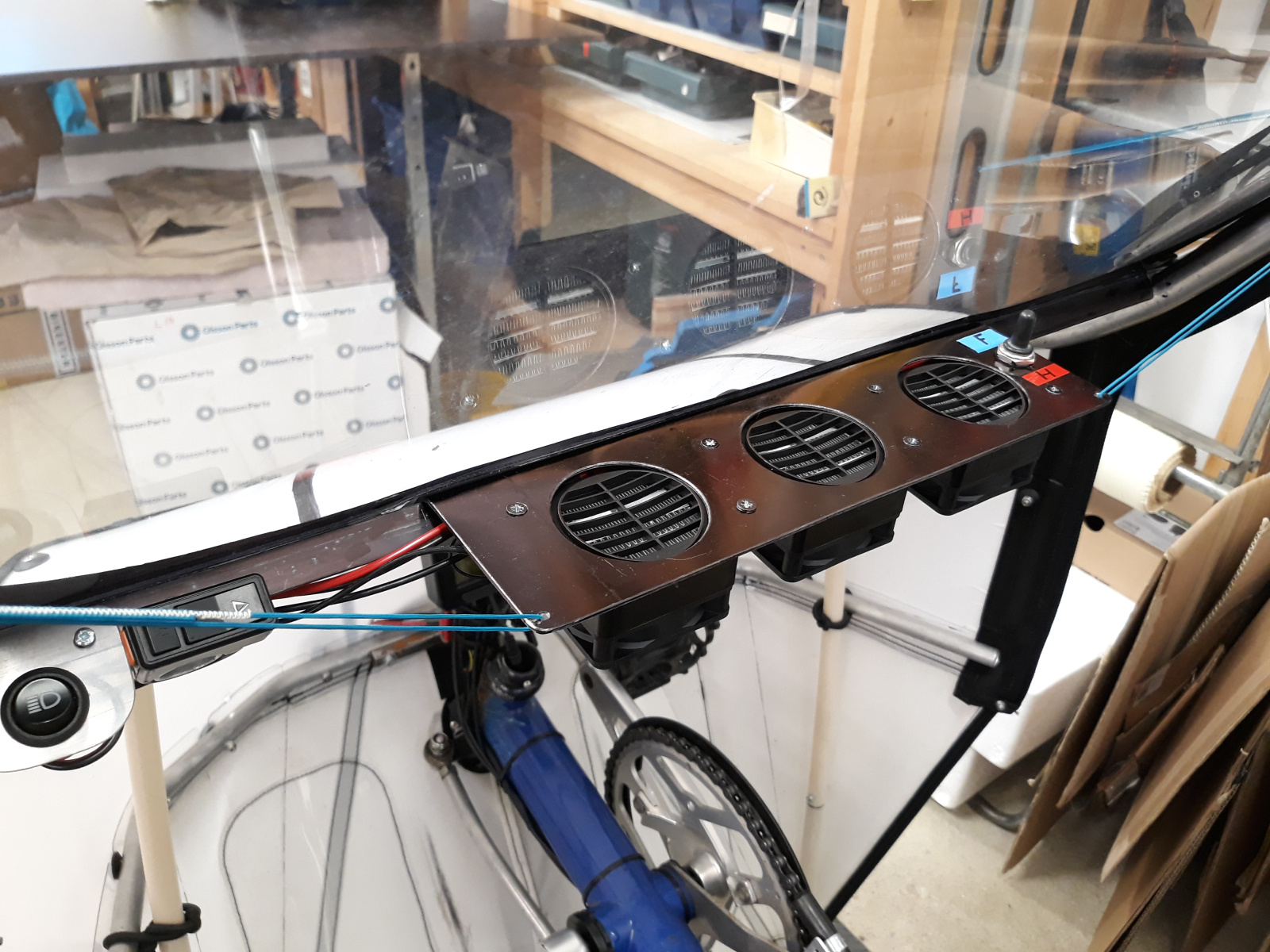 Built a 36v windshield defroster