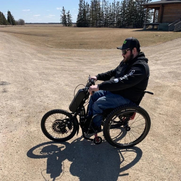 Wheelchair E-bike Attachment 