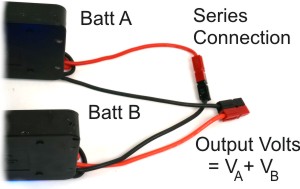 Series Battery Connection, Capacity Stays the Same, Voltages Add