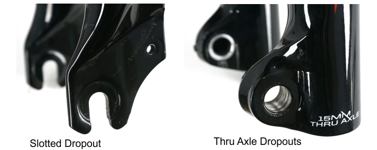 Examples of Dropouts on a Front Fork