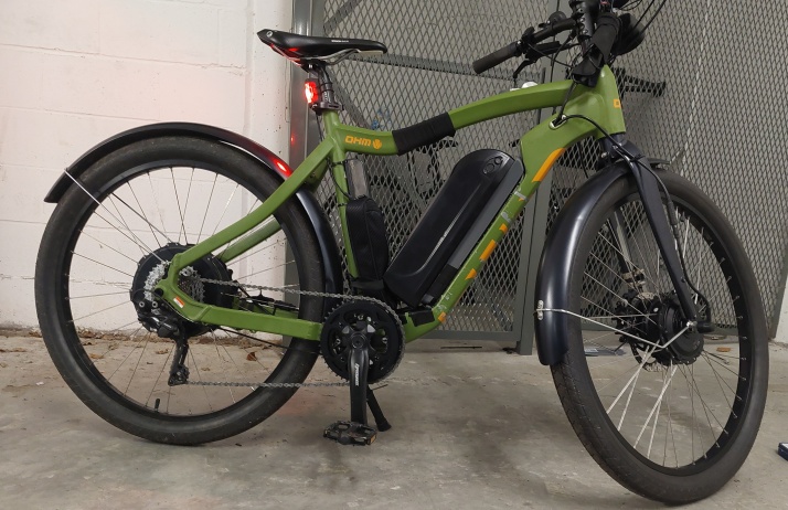 Example of a 2WD ebike. This has a direct drive all-axle hub on the rear, and an SX1 geared motor on the front. 