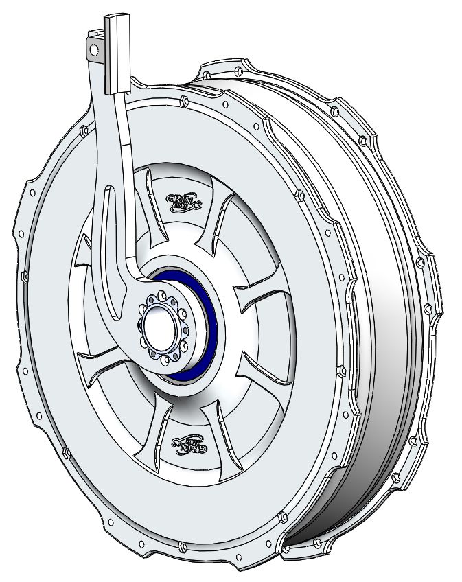 CAD Model of Grin All Axle Motor