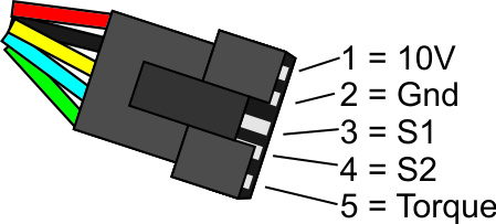 5 Pin Plug on Torque Sensor for V3 CA Compatibility