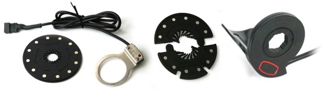 Example Basic PAS Sensors, Magnet Disk and Integrated