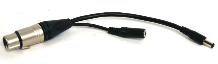 3 Pin XLR to DC 5.5 x 2.5mm Adapter Cable