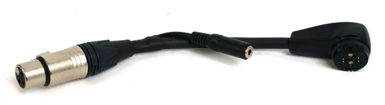 3 Pin XLR to Right Angle Rosenberger Satiator Adapter Cable