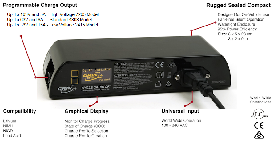 Smart ebike hot sale charger