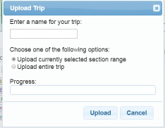 Trip Upload Popup