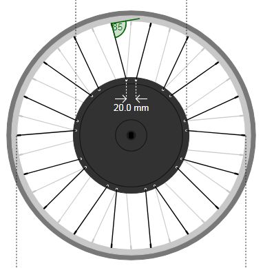 Example of Paired Spoke Holes