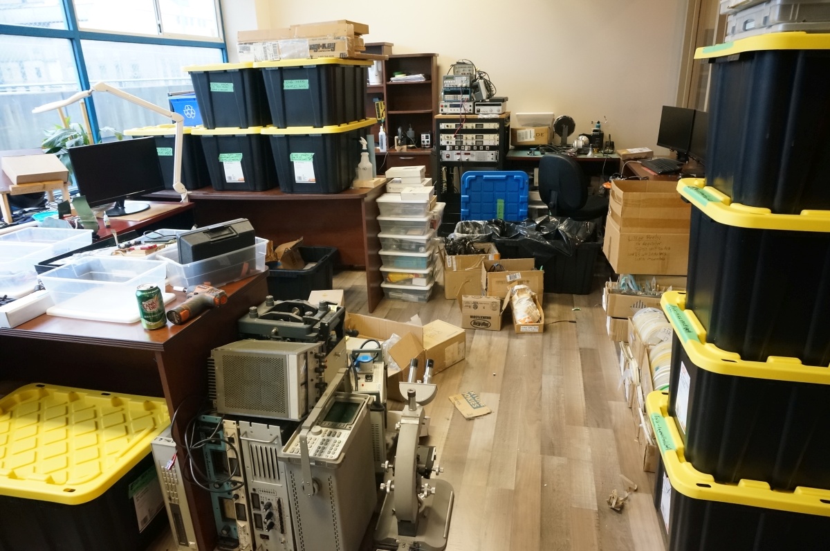 Electronics design labs getting boxed up for a new home