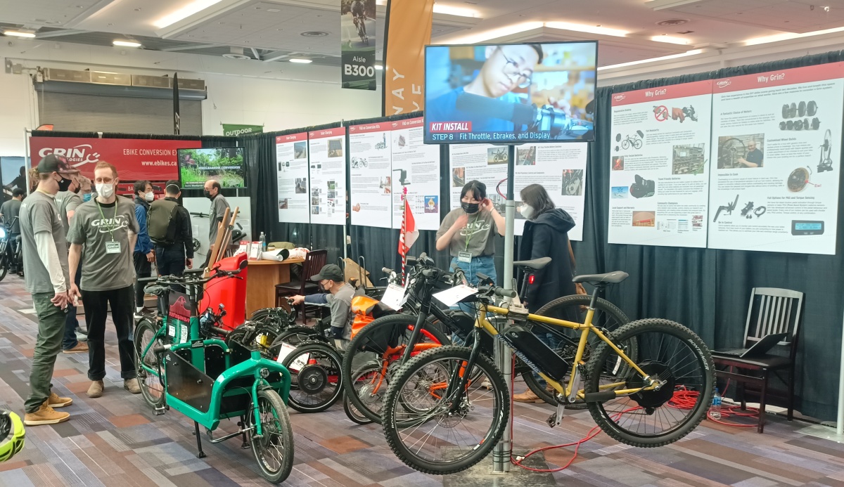 Grin's Booth at BC Bike Show