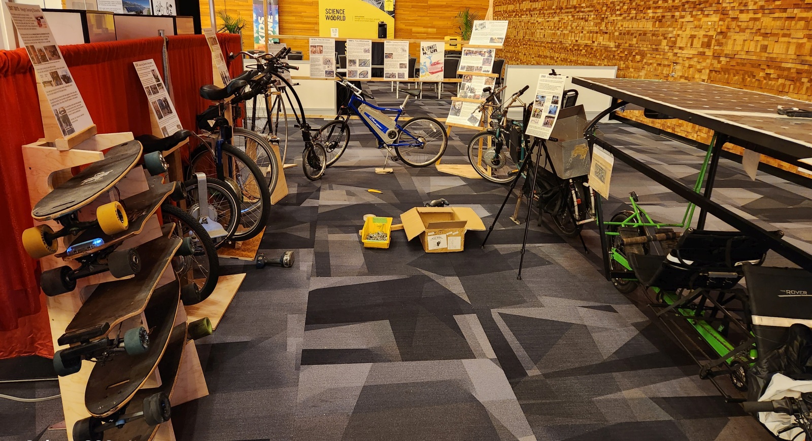 Here's a look at the mini microcmobility and ebike museum, thanks to those who helped us curate this little side attraction.  