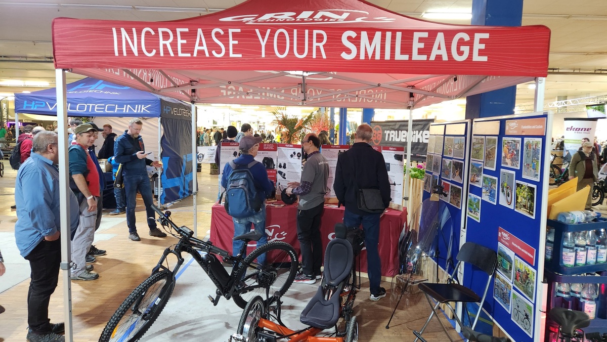 Thanks to the help of ebikes-solutions we were able to arrange a proper booth presence overseas