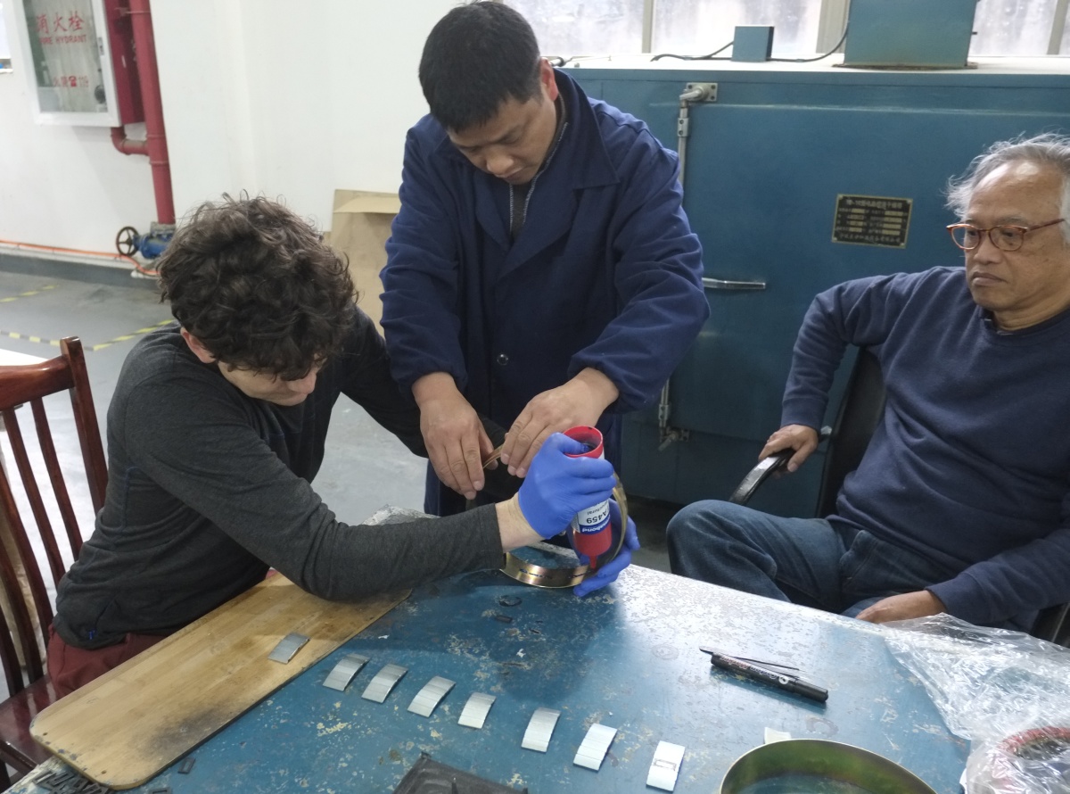 Gluing Motor Magnets at eZee Factory